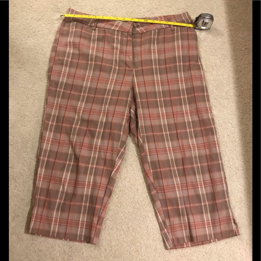Plaid capris